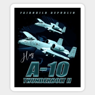 Fairchild A-10 Thunderbolt II Warthog Fighterjet Sticker